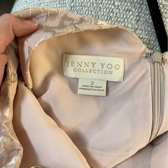 Beautiful Jenny Yoo bridesmaids dress in champagne. Size 2 and already hemmed - Picture 3 of 3